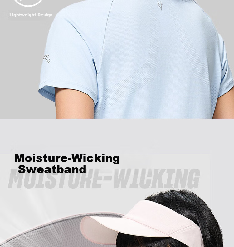 Anta Unlined Cap Unisex Sports Marathon Running Sweat-Absorbing Quick-Dry Sun Protection Adjustable Lightweight Outdoor Sports Hat 1