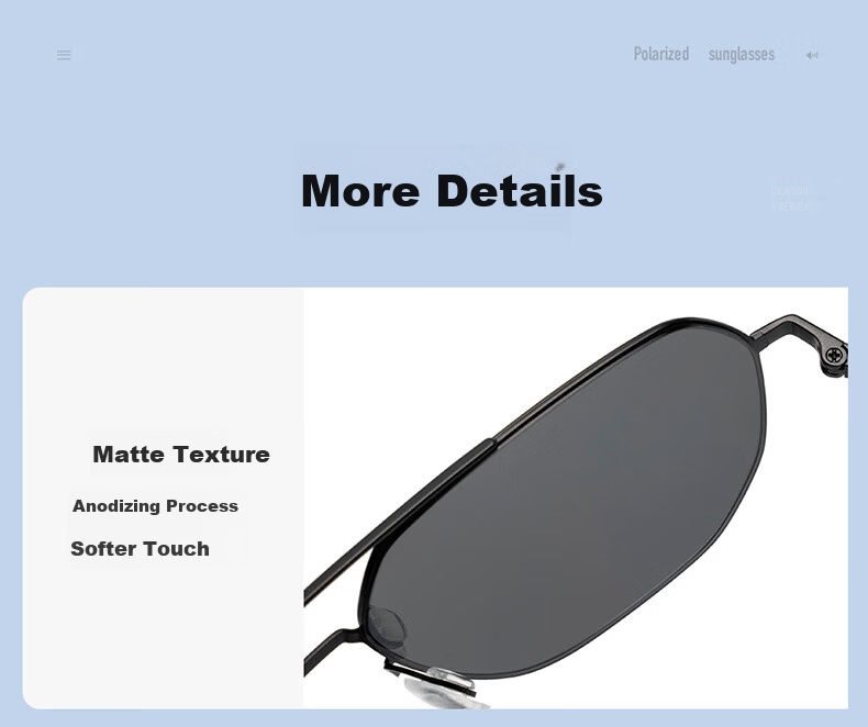 CAXMAN Men's Polygonal Sunglasses HD Nylon Outdoor Anti-Glare Driving Fishing Glasses BK1 4