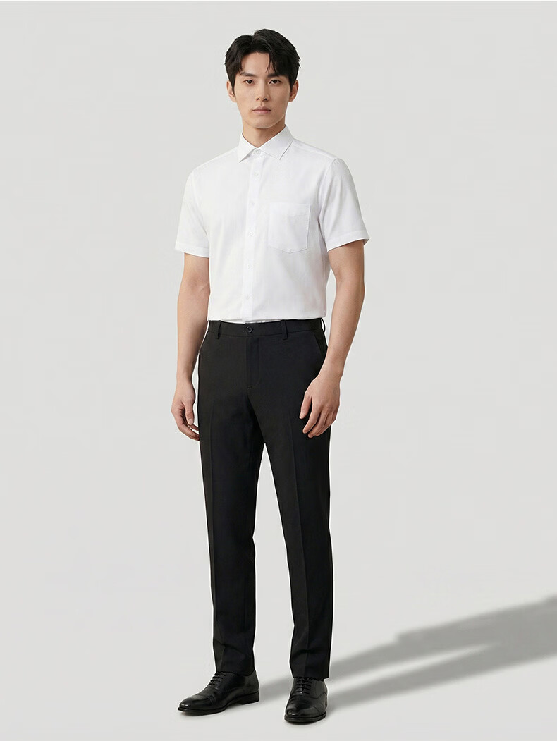 G2000 Men's 2026 Spring/Summer Quick-Dry, Wrinkle-Free, Anti-Static Patch Pocket Short Sleeve Shirt (Mall Edition) 11