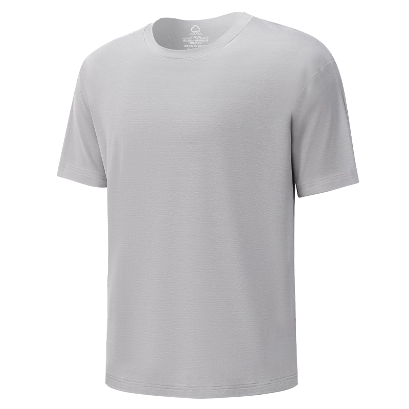 Jianyun Men's Modal Short Sleeve T-Shirt Cool Thin Base Layer Loose Summer Home Sleepwear
