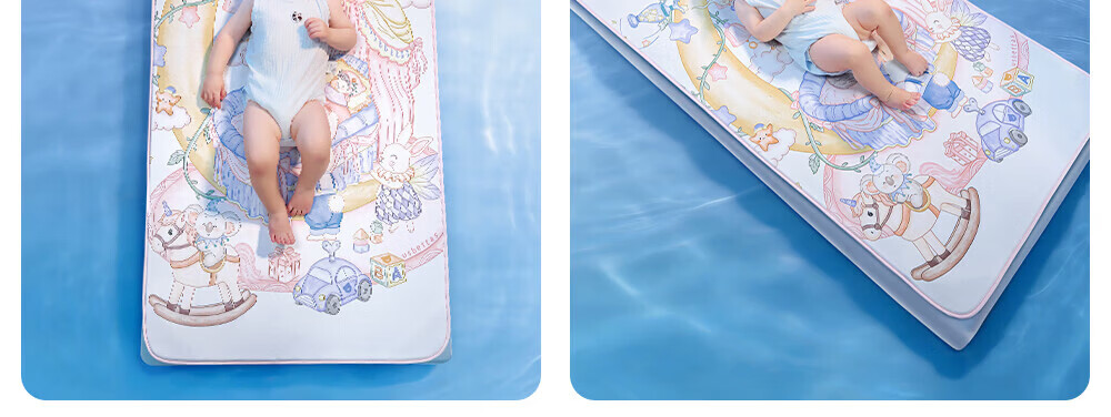 Betis Baby Cooling Mat Soft Breathable Ice Thin Pad Toddler Kindergarten Nap Mat Summer Party 120*65cm 32