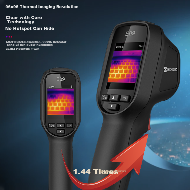 HIKMICRO E09 Thermal Imaging Camera High-Definition Infrared Thermal Imager Night Vision Industrial Temperature Measurement Floor Heating Inspection Leak Detection Device