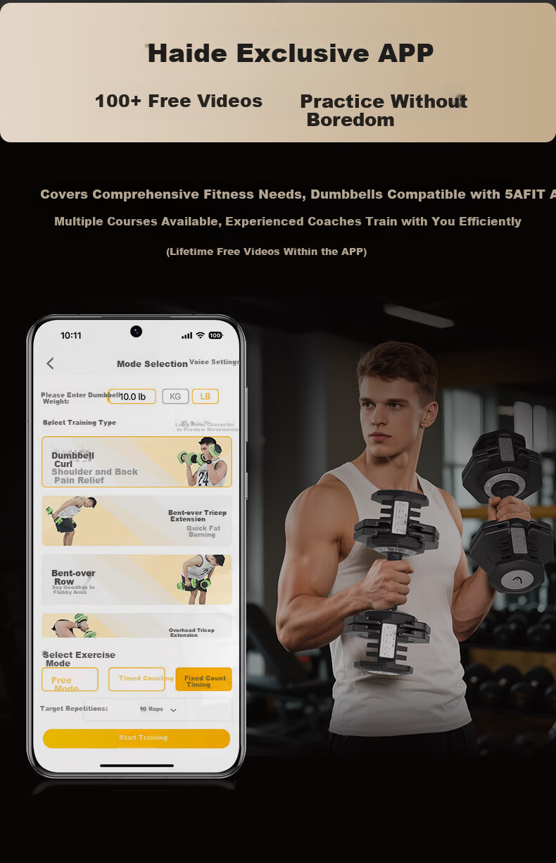 HEAD Adjustable Dumbbells Men and Women Fitness Equipment Home Use Pure Steel Quick Adjustment Set Home Workout Equipment 13