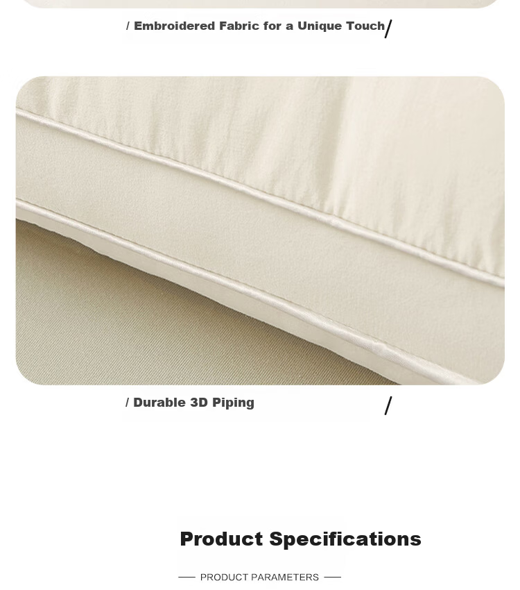 ZiiU Hotel Pillow Class A Pure Cotton Home Neck Support Pillow Core Washable Pair 48*74cm 14