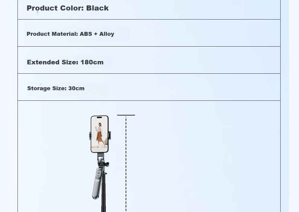 Jingxuan JD Self-Owned Brand [1.8m] Selfie Stick Handheld Boom Tripod Mobile Phone Floor Stand Handheld Anti-Shake Selfie Live Streaming Tool 360-Degree Photo Handle 24