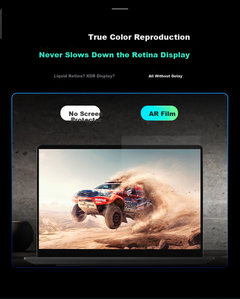 Memebox Universal AR Film for Laptop Screen 13.3 Inch 16:9 Anti-Glare Anti-Reflection Electrostatic Protective Film for HP Star BookPro13 8