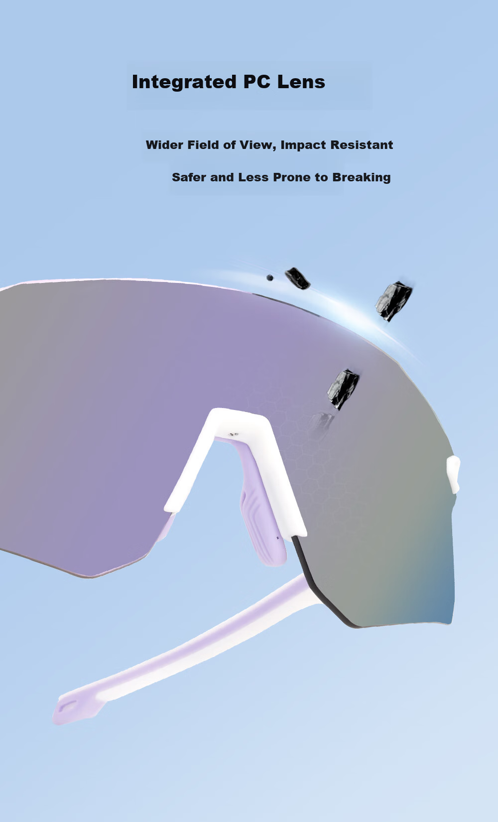 Cashman Running Glasses Professional Marathon Sports Sunglasses Windproof Outdoor Sunglasses for Men and Women Cycling Protective Eyewear 10