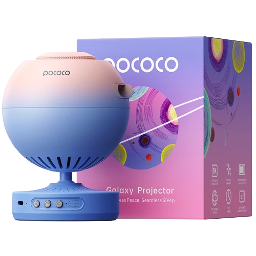 POCOCO Starry Sky Projection Lamp Full Star Bedroom Sleep Night Light Atmosphere Lamp Ceiling Light for Girls Children's Day Gift