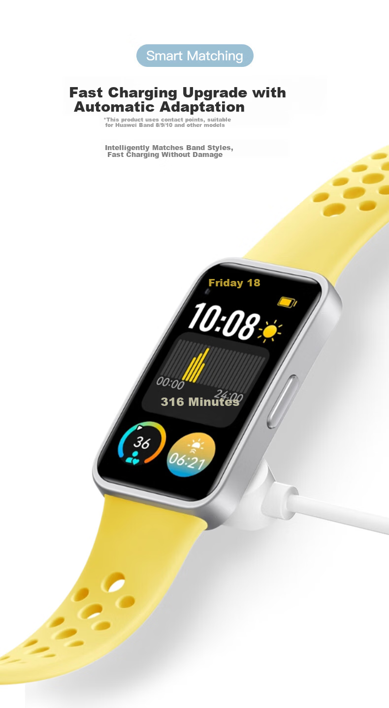 Binghong Magnetic Charging Cable for Huawei Band 11/11 Pro NFC/10/9/8/7/6/Fit3/2 and Huawei Kids Watch 5X 3