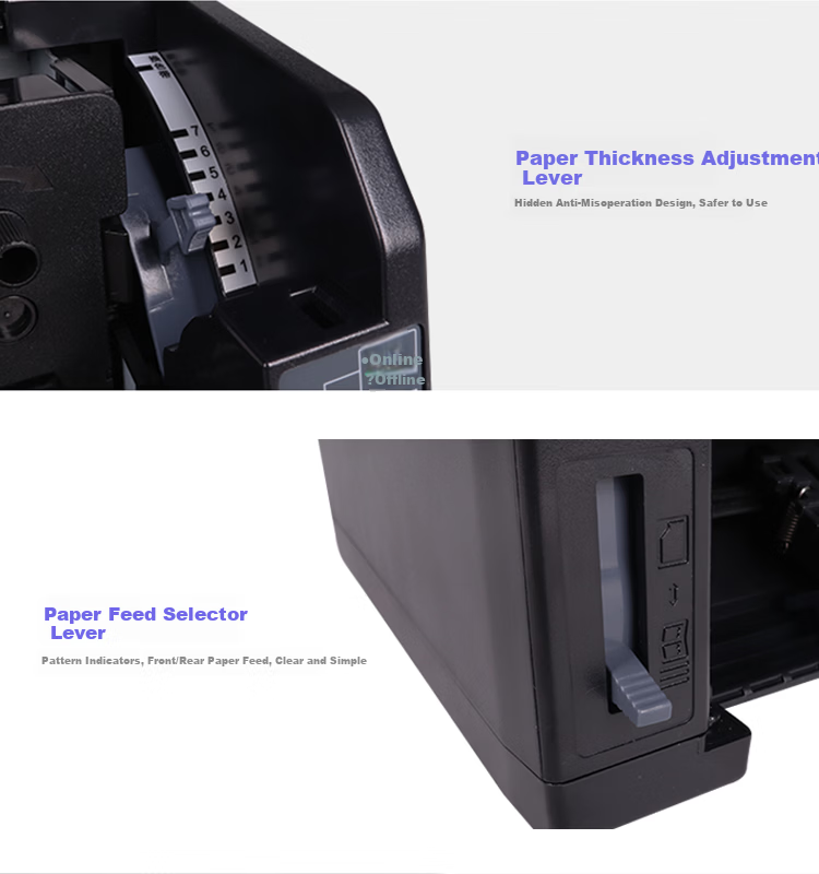 Jolimark FP-620K+ Dot Matrix Printer 7-Part Multi-Copy Sales Warehouse Forms Front and Rear Continuous Multi-Part Paper Printing 6