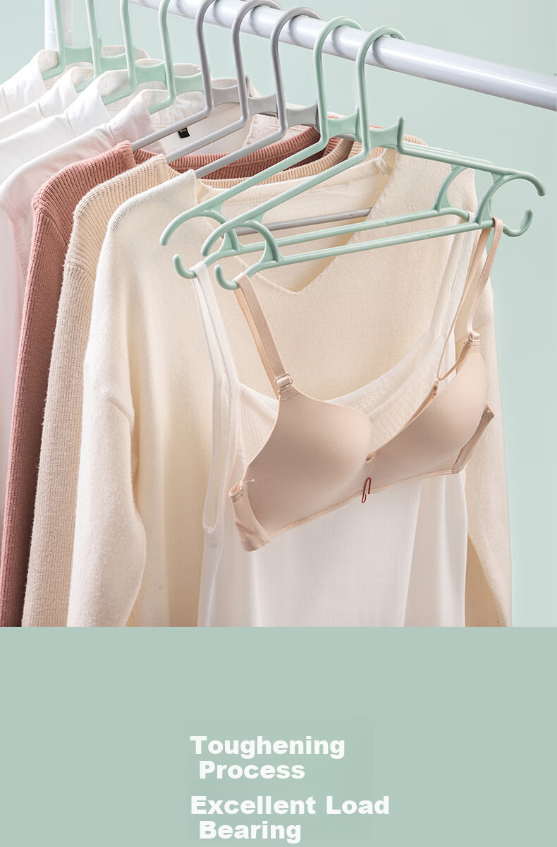 CHAHUA Hangers, Non-Slip Plastic Clothes Hangers for Home Use, Drying Rack, 12 Pieces 3
