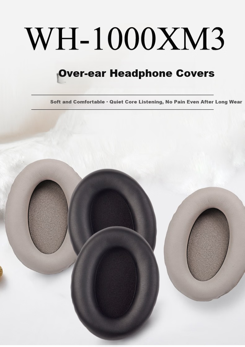 PENGGU Replacement Ear Pads Cushions for Sony WH-1000XM3 Headphones Black 1
