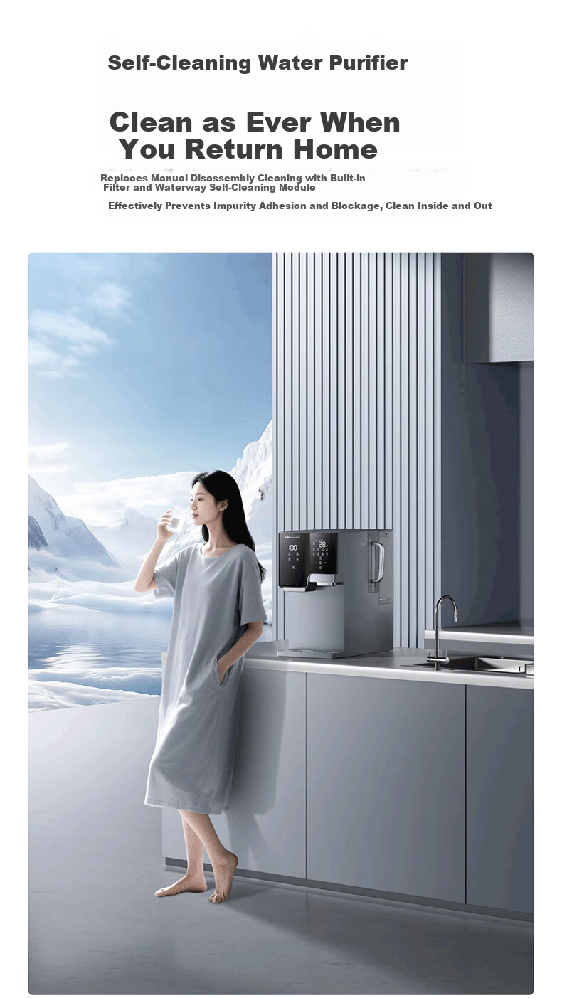 Vanward Desktop Water Purifier Galaxy Ice Maker Home Water Filter No Installation Instant Hot Drinking Machine A1-STR100 10