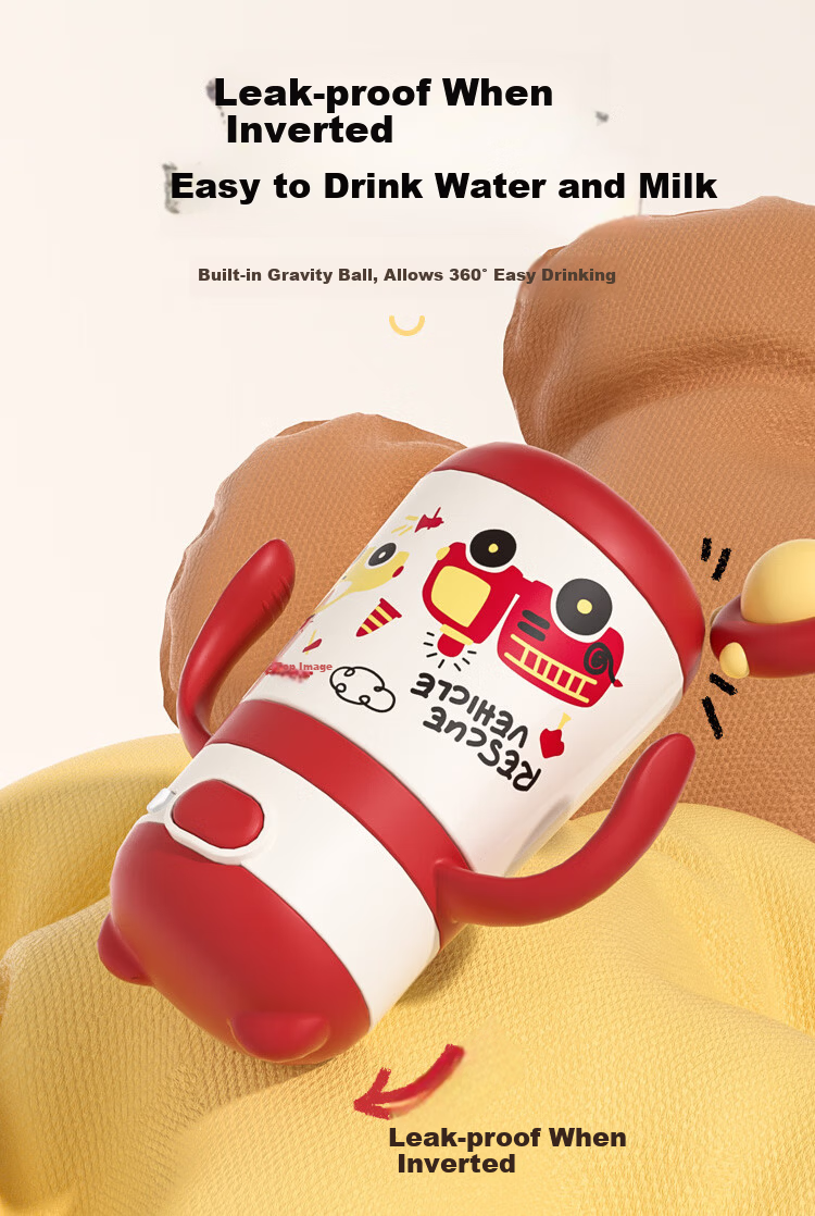 Beingmate Baby Insulated Cup for 6+ Months, 316 Stainless Steel Baby Training Straw Cup, School Water Bottle 13