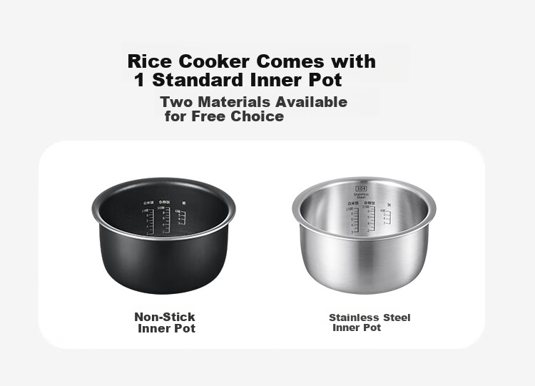 Buydeem Rice Cooker, Home Use Detachable Multi-Functional Large Capacity Cooking Pot, IH Heating Non-Stick Inner Pot, 2-5 People [Xiao Ge Huang] Rice Cooker + Barbecue Pot + Hot Pot, 3L 8