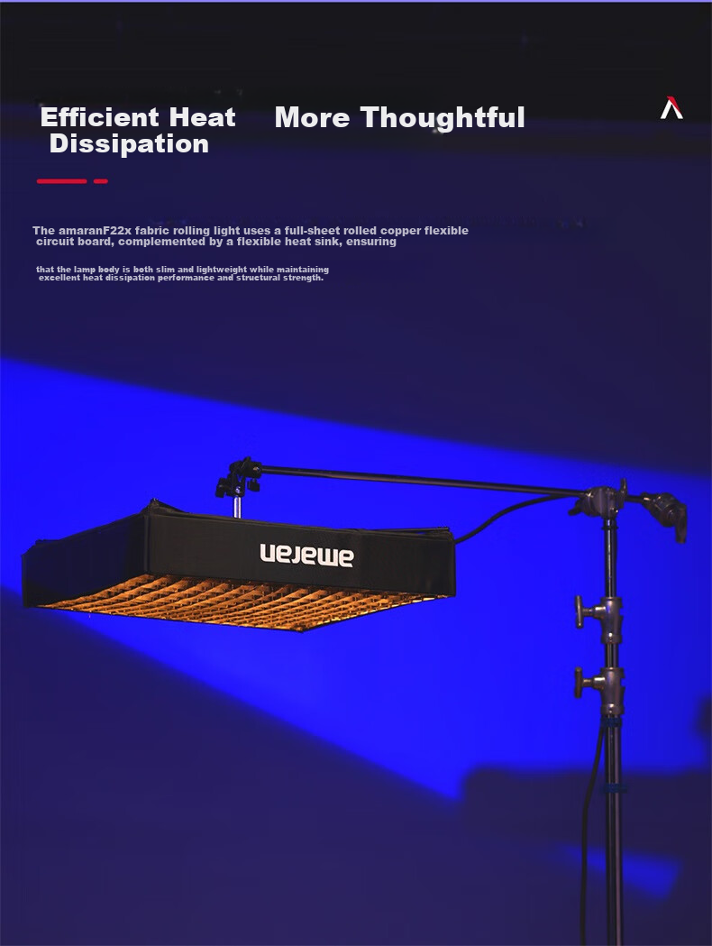 AMARAN F22x Bi-Color Flexible Foldable LED Video Light Softbox for Live Streaming and Professional Studio Lighting 13
