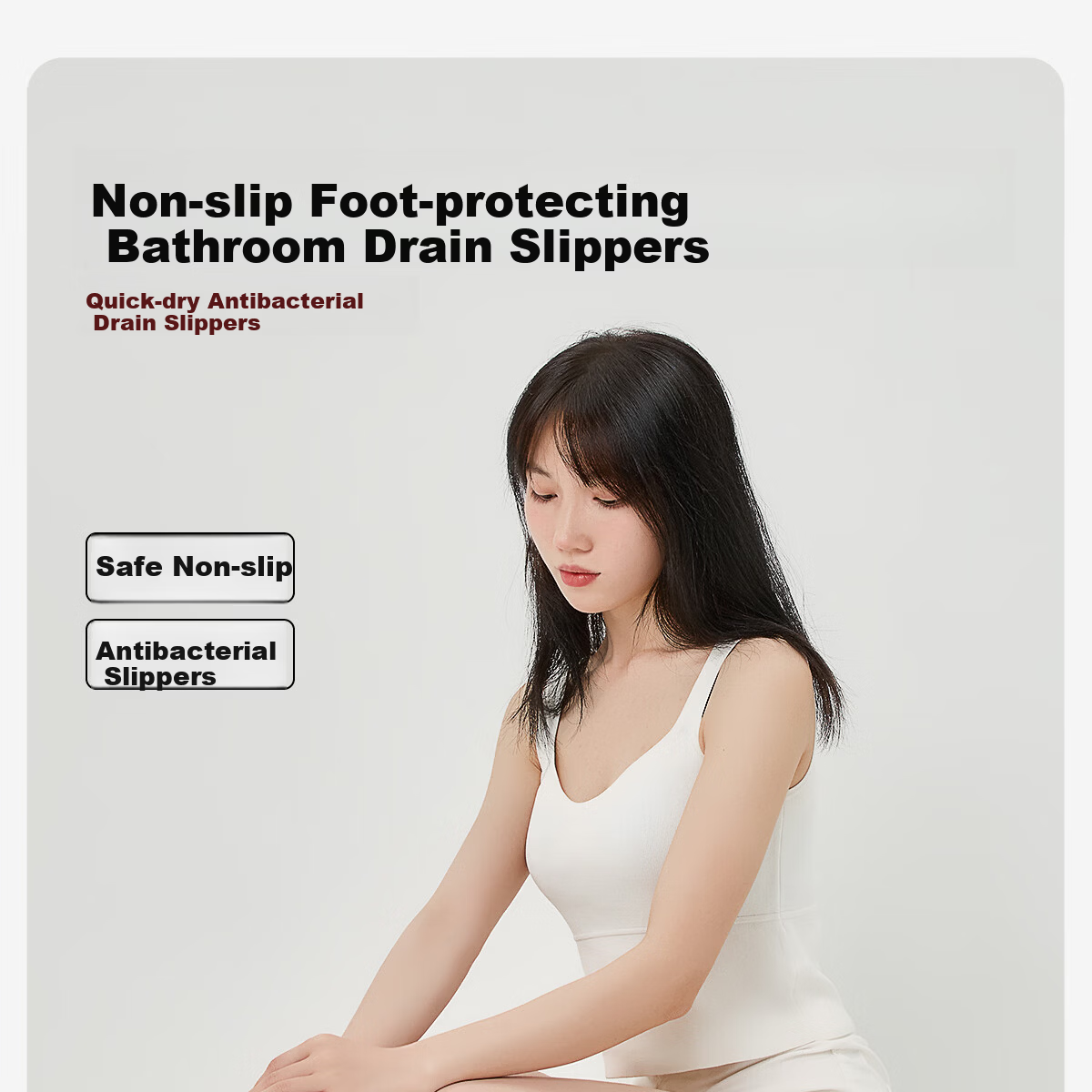 TZLDN Antibacterial Quick-Dry Breathable Summer Bathroom Shower Non-Slip EVA Slippers for Men and Women 1