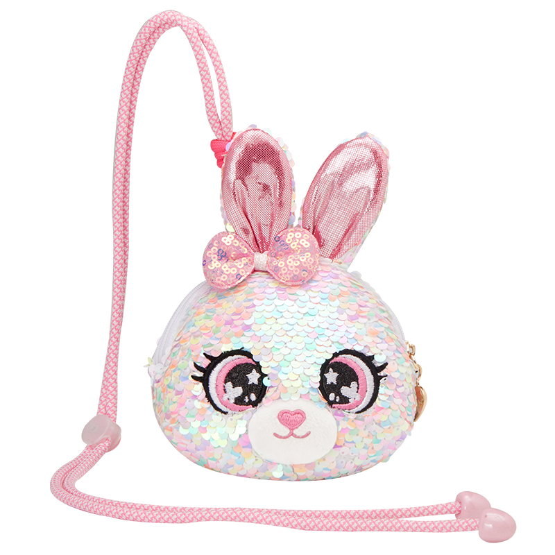 Sequin Unicorn and Bunny Plush Crossbody Shoulder Bag Chain Birthday Toy Children's Day Gift