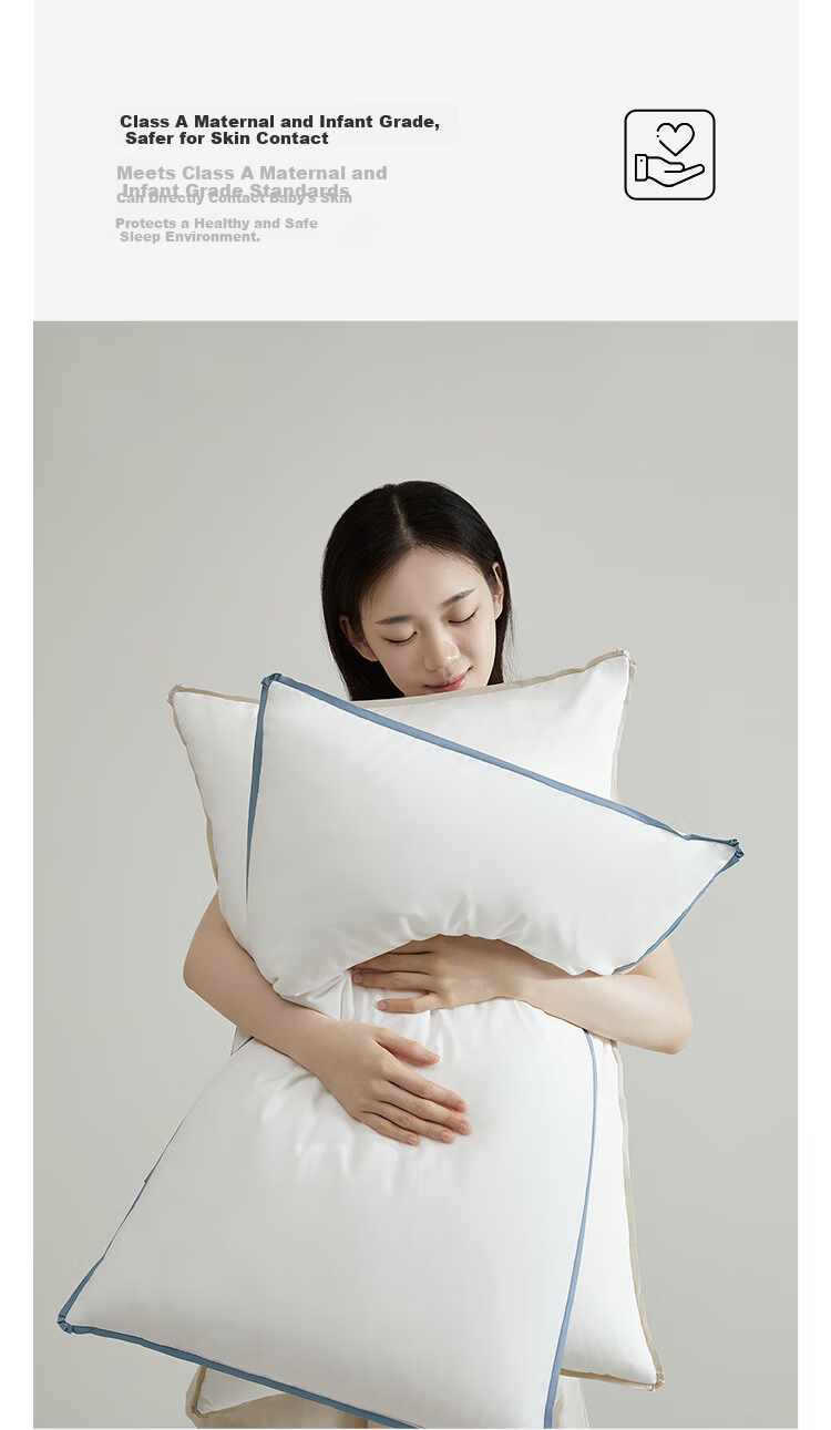 MIDO HOUSE Pillow, Cervical Spine Support, Sleep Aid, All-Cotton, Antibacterial, Adult, All-Season Use, Pillow Core, Home Use, One Pair, High Pillow 10