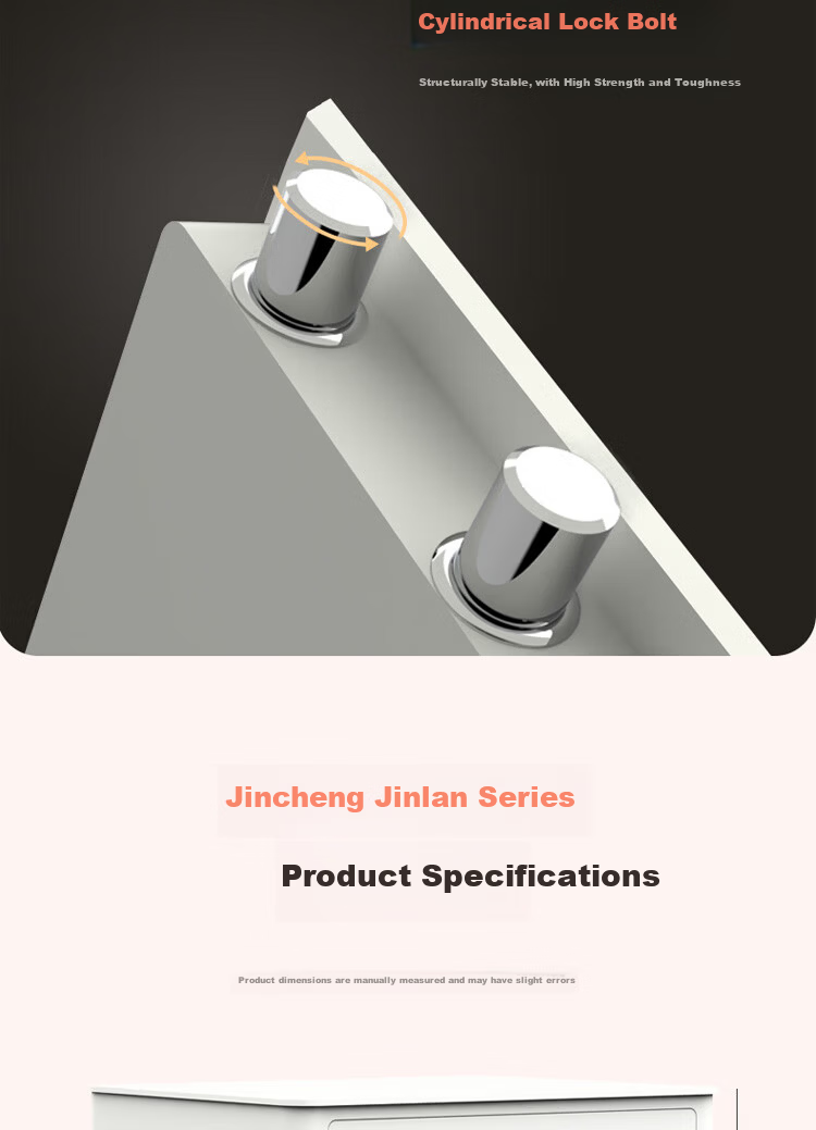 Jincheng Home WiFi Smart Safe 40CM Mechanical Fingerprint Password Financial Office Commercial Security Box Anti-Theft Fixed Hidden Wardrobe Wall Safe 18