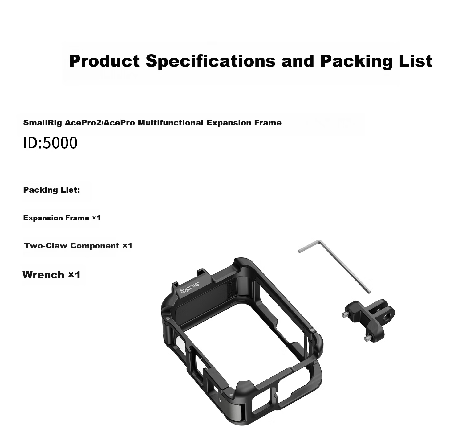 SmallRig 5000 Insta360 Ace Pro2/Ace Pro Full Protective Expansion Cage Vlog Recording Motorcycle Riding Skiing Skateboarding Photography Video Cage Accessory 12