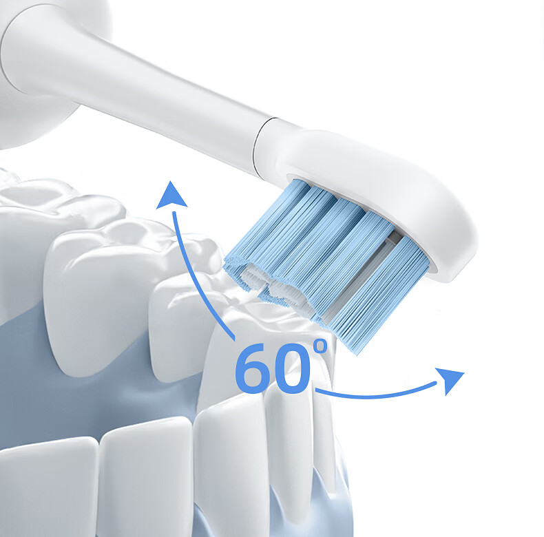 FLYCO Electric Sonic Toothbrush T1 Agile Blue 60° Large Amplitude Soft Bristles Gum Care Adult Automatic Toothbrush Couples Gift for Boyfriend Girlfriend Birthday Father's Day Price Guarantee 618 4