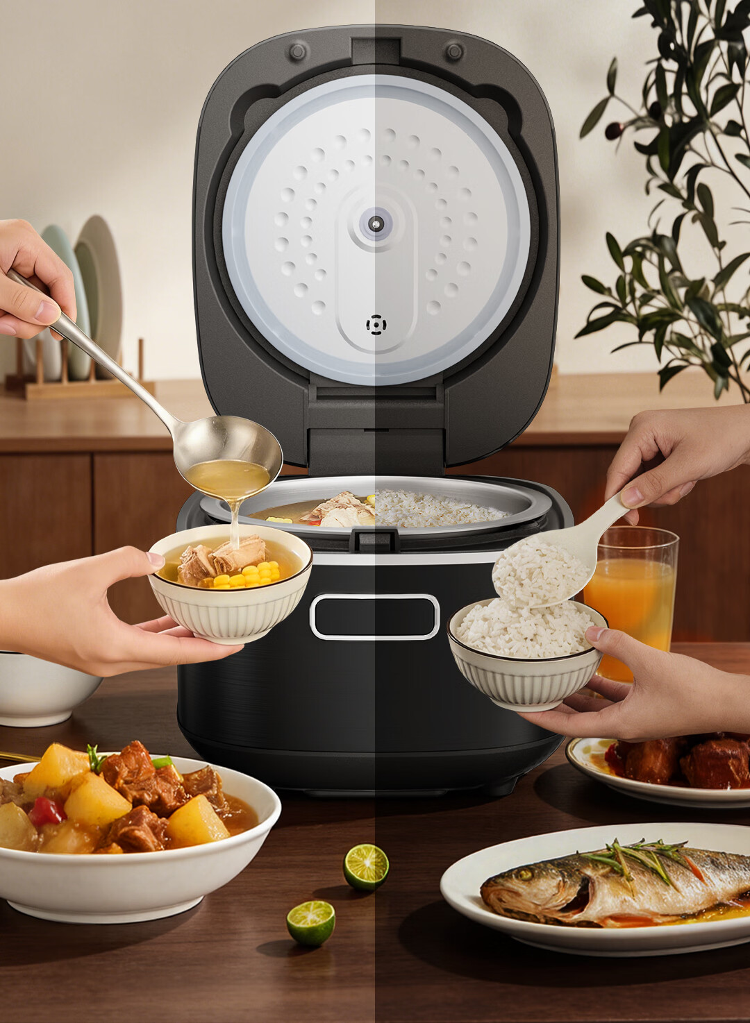 Haier Fashion Rice Cooker with Titanium 0 Coating IH 3D Heating Stainless Steel Smart WiFi Control 4L for 4-5 People HRC-I44YGU1 20