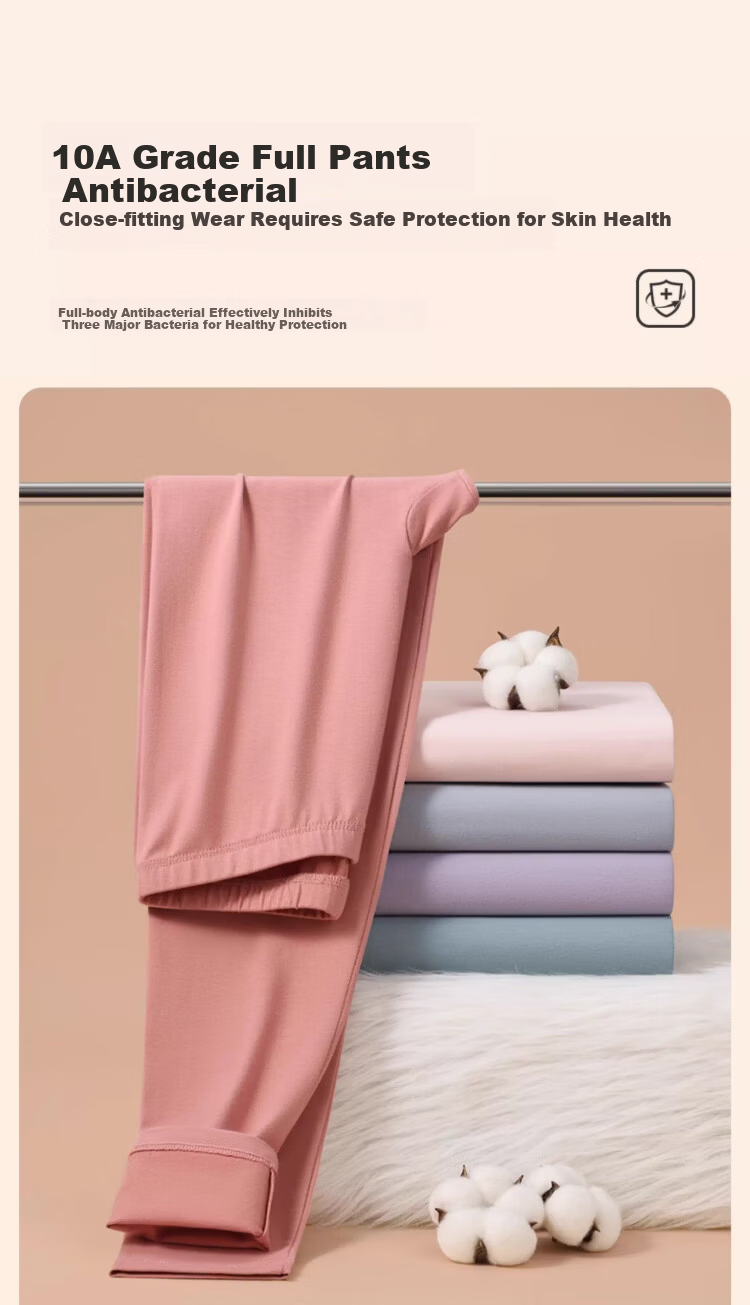 LangSha Women's Thermal Pants Pure Cotton Autumn Winter 10A Antibacterial Mite-Resistant Inner Wear Leggings Cotton Thread Cotton Wool Pants Thermal Underwear 6
