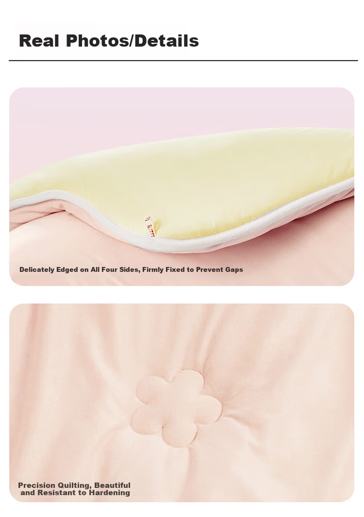 LOVO Ultra Soft [Cotton Candy Quilt] Baby Class A Cotton Fiber Winter Comforter, 4.8 Jin, 150*215cm, [Cyan Green] 15