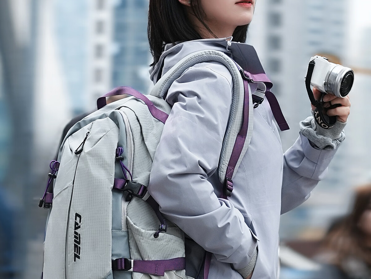 CAMEL Large Capacity Commuter Travel Budget Airline Laptop Backpack Hiking Mountaineering Double Shoulder Bag 7040 2