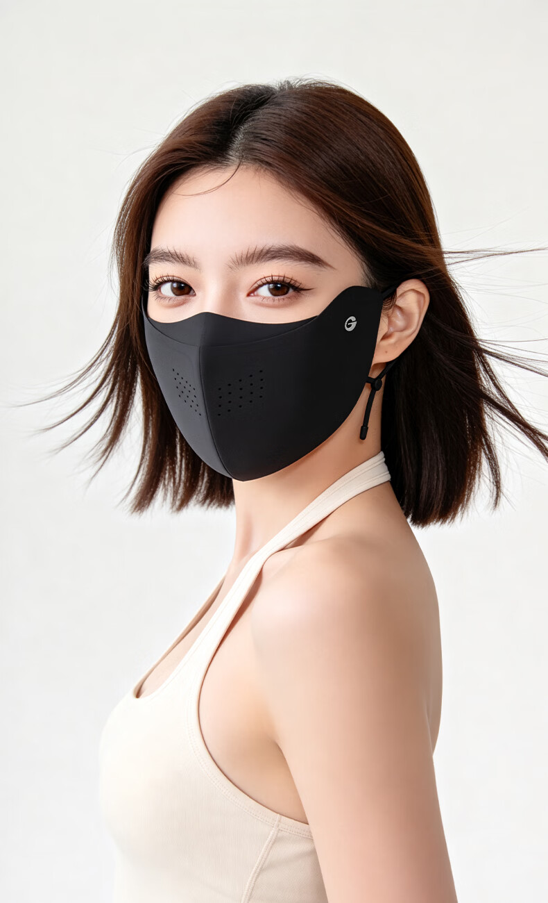 GOLOVEJOY Lightweight Cooling Breathable 3D Sunscreen Face Mask for Women Summer Sun Protection Face Cover Pink 17