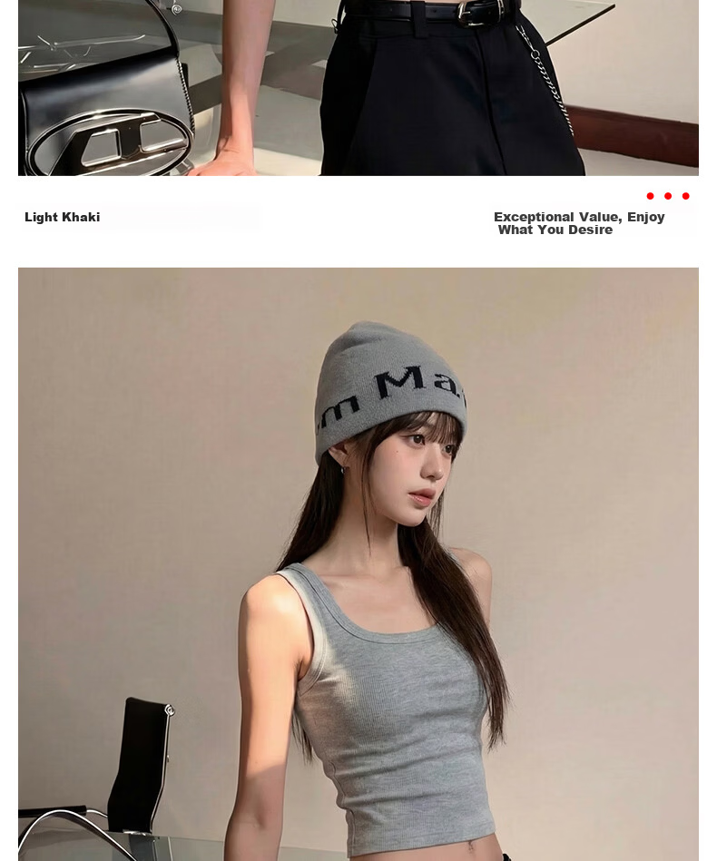 TonLion Women's Square Neck Slim Fit High Elasticity Sexy Camisole Vest Top Slimming Layering Shirt 9