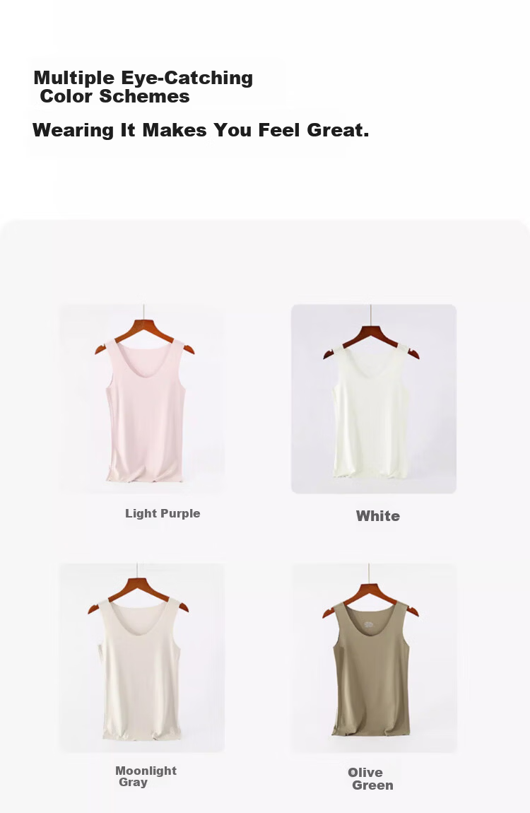 GUJIN Real Modal Ice Silk Camisole Women's Sleeveless Backless Versatile Blazer Base Shirt XL 19