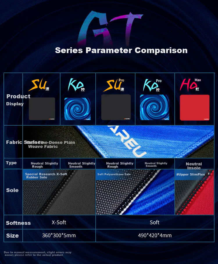 Dareu Su Pro Gaming Mouse Pad FPS Competitive Smooth Neutral Large Desk Mat Valorant CSGO 490x420x4mm Polyurethane Base Black 1