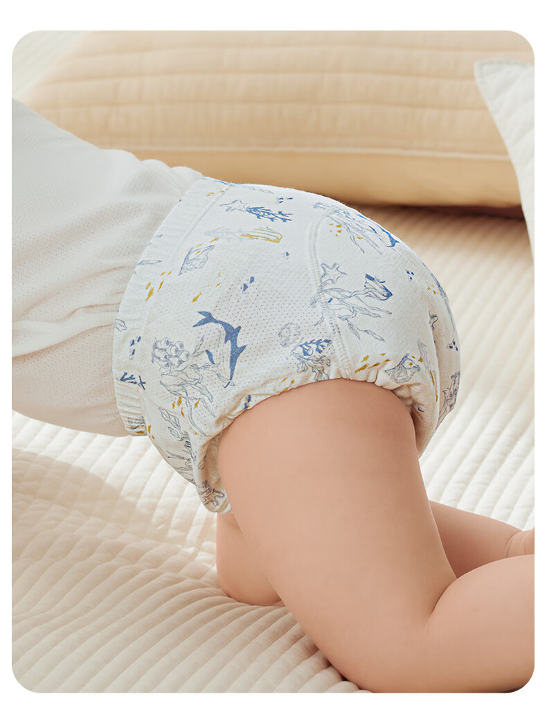 October Crystals Toilet Training Pants Unisex Baby Breathable Diaper Pants Washable Potty Training Underwear Toddler Pull-Ups 30