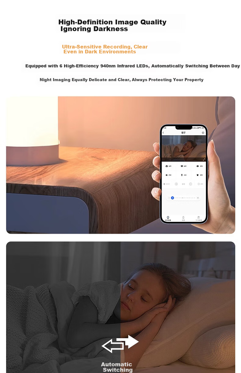Tuqiang Camera Lifetime Data-Free Wireless No Network No Power Needed Remote HD Night Vision Home Surveillance Recorder WiFi Indoor JD Self-Operated 25