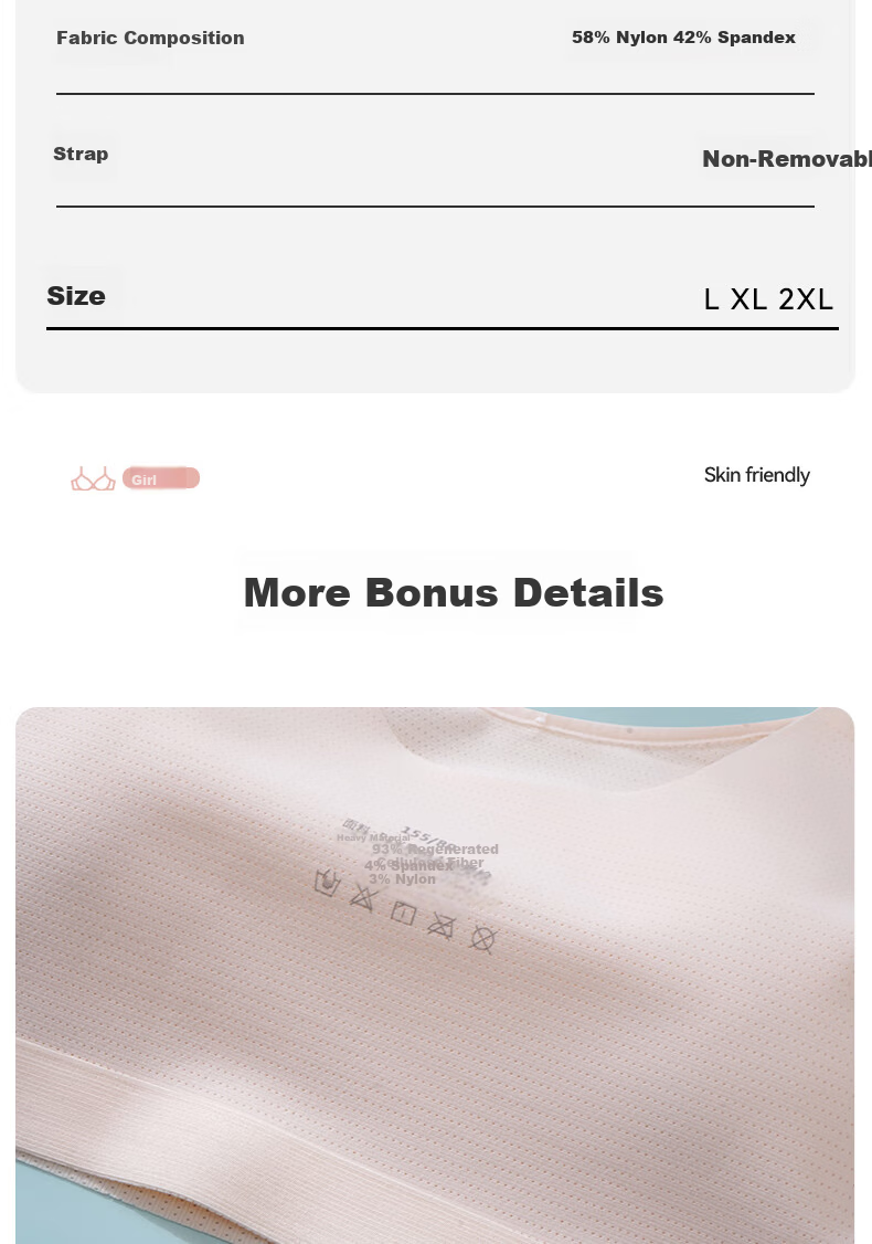 Xueqiman Developmental Period Girls Seamless Vest Underwear for Middle and High School Students 8