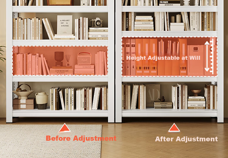 Yicai Nianhua Tool-Free Assembly Steel Multi-Layer Household Reinforced Bookshelf Storage Rack Balcony Shelf 100*30*183cm 16