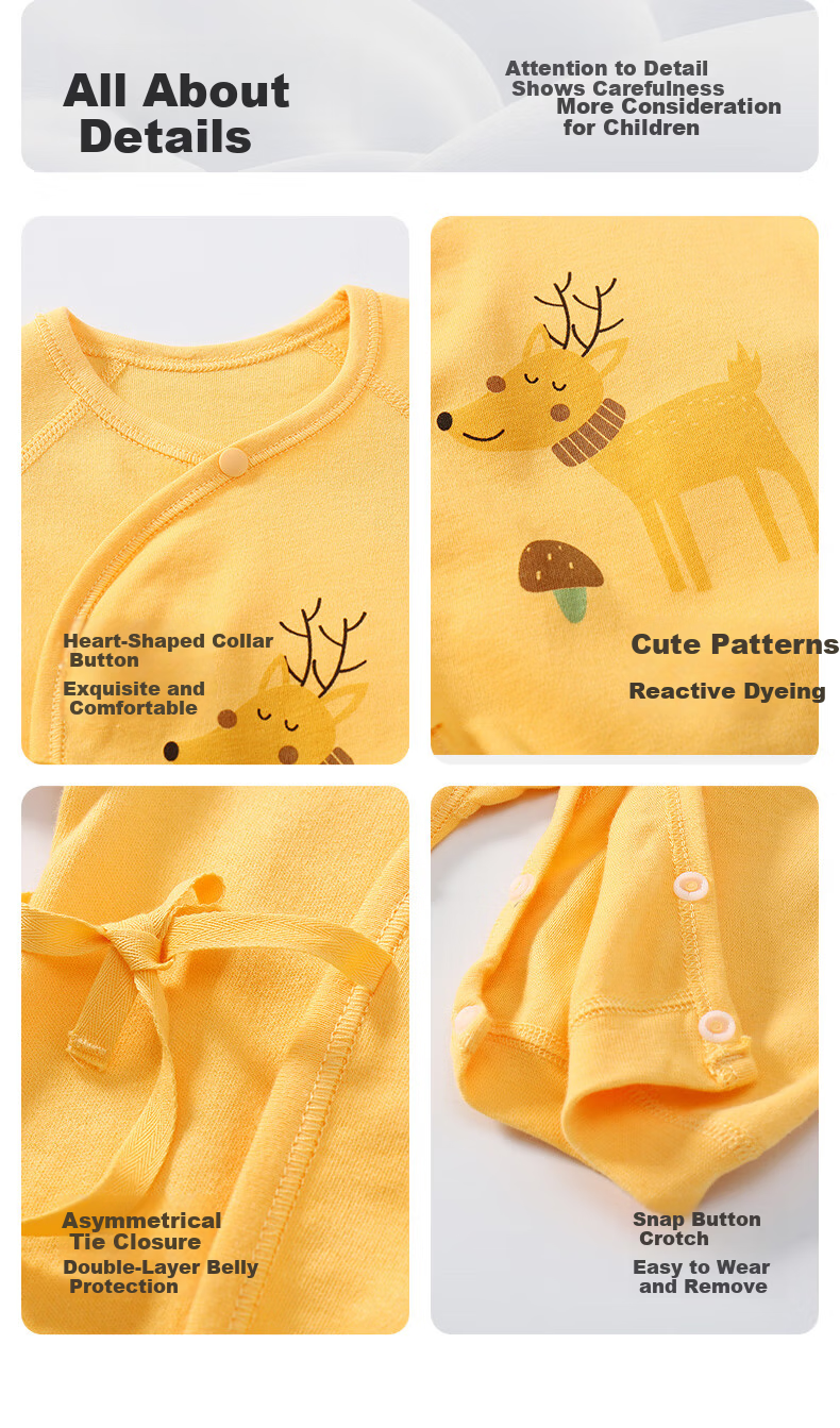 Shubeiyi 2-Piece Set Baby Clothes, Newborn Onesie, Spring And Autumn, for Boys And Girls, Full Moon Baby, Pure Cotton Butterfly Suit, Blue, 59CM 15