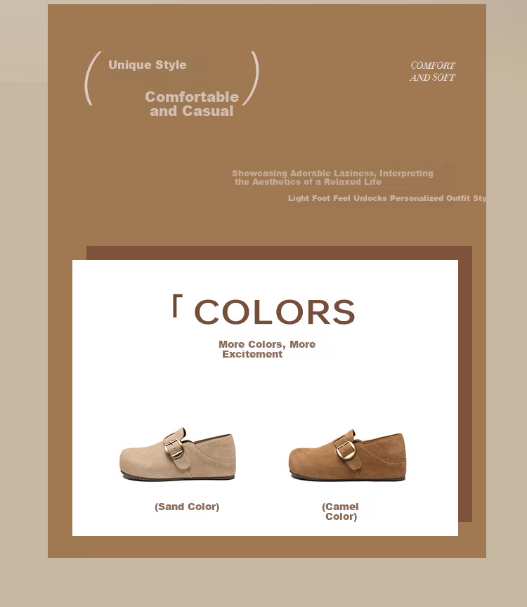 Zhuoshini Platform Birkenstock Shoes 2026 New Spring Full Coverage Thick Sole Slip-On Women's Shoes Camel Color Size 37 2