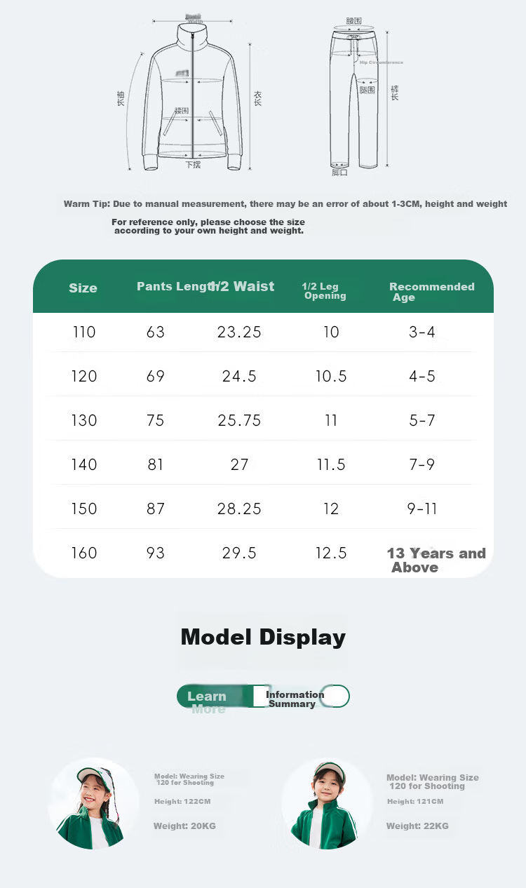 JEANSWEST Kids Sports Set 2025 Boys Spring Clothes Casual Two-Piece Girls Spring Autumn Jacket 9