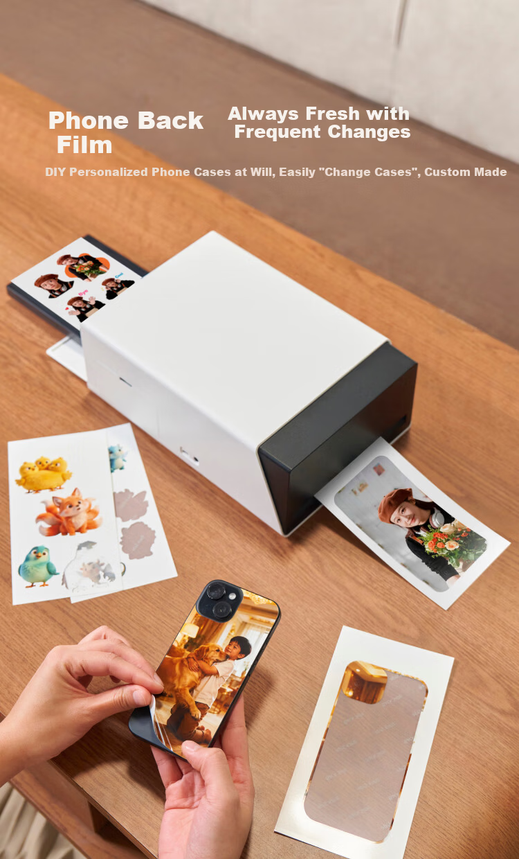 Jiyin AI Sticker Photo Printer All-in-One S1 AI Background Removal Auto Cropping AI Creative Raw Image Auto Laminating High-Definition Sticker Photo Printer 11