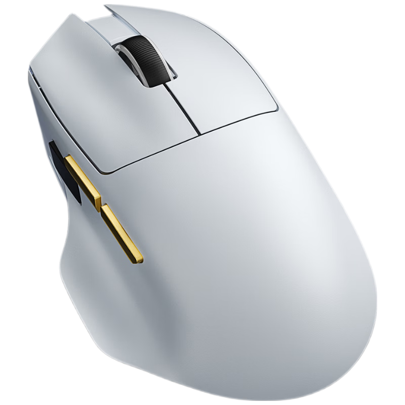 AULA V5 Mouse Large Medium Hand Wired/Wireless 2.4G/Bluetooth Tri-Mode Right-Handed Ergonomic Gaming Office PAW3311 Bauhinia Red