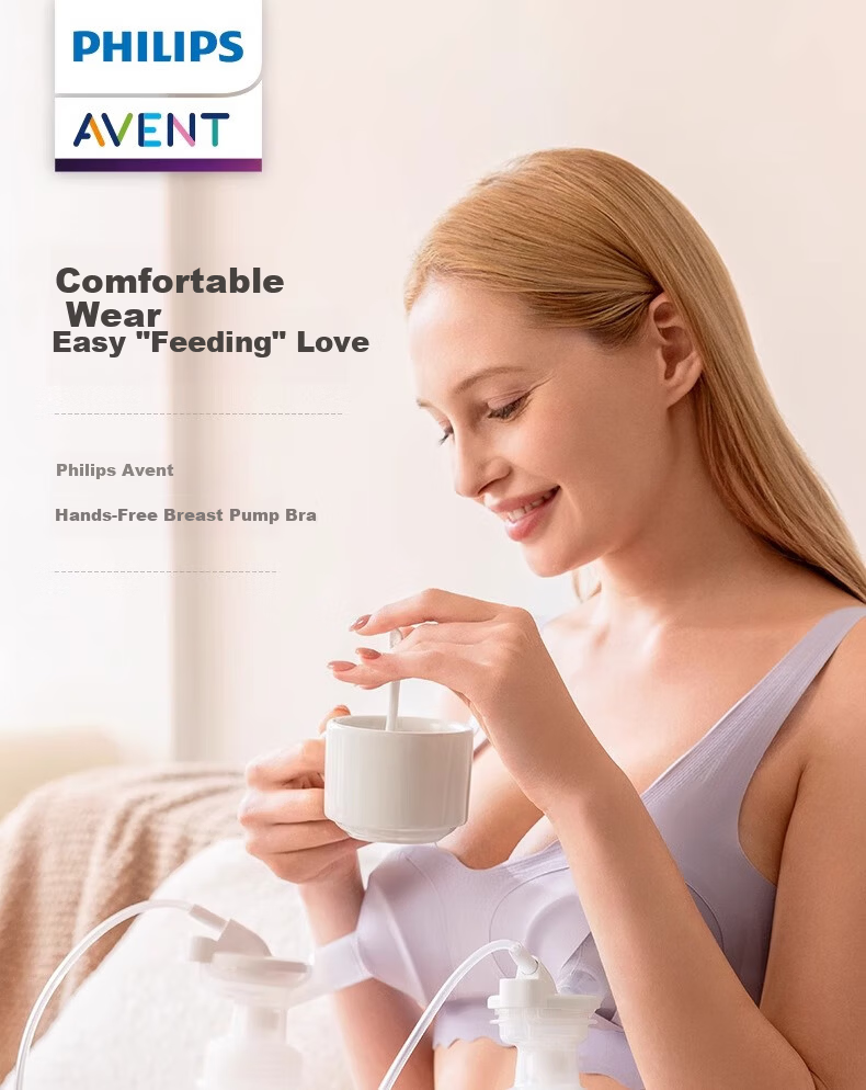 AVENT Philips AVENT Maternity Nursing Bra Front-Open Push-Up Postpartum Breastfeeding Lavender S 1