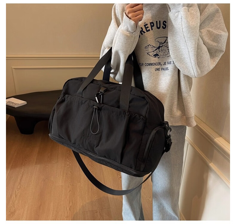40,000 KM Travel Bag Large Capacity Expandable Luggage Sleeve Maternity Gym Handheld Crossbody Bag for Men and Women 14