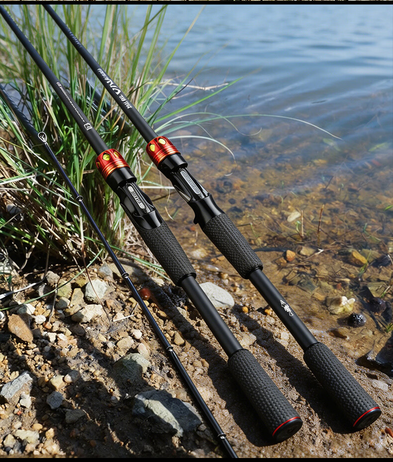 Jihu 1.98m Straight Handle Deluna M-Tuned Ultra-Fast Action Insect Rod Lightweight Lure Rod Versatile Fishing Rod Long Cast Lure Rod 17