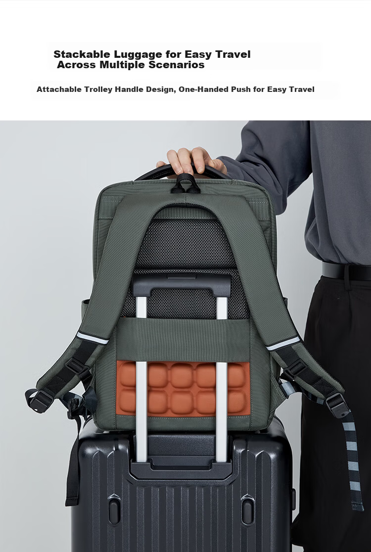 KALA·Y Qilin Business Laptop Backpack Large CN5228 27L Piano Black 12