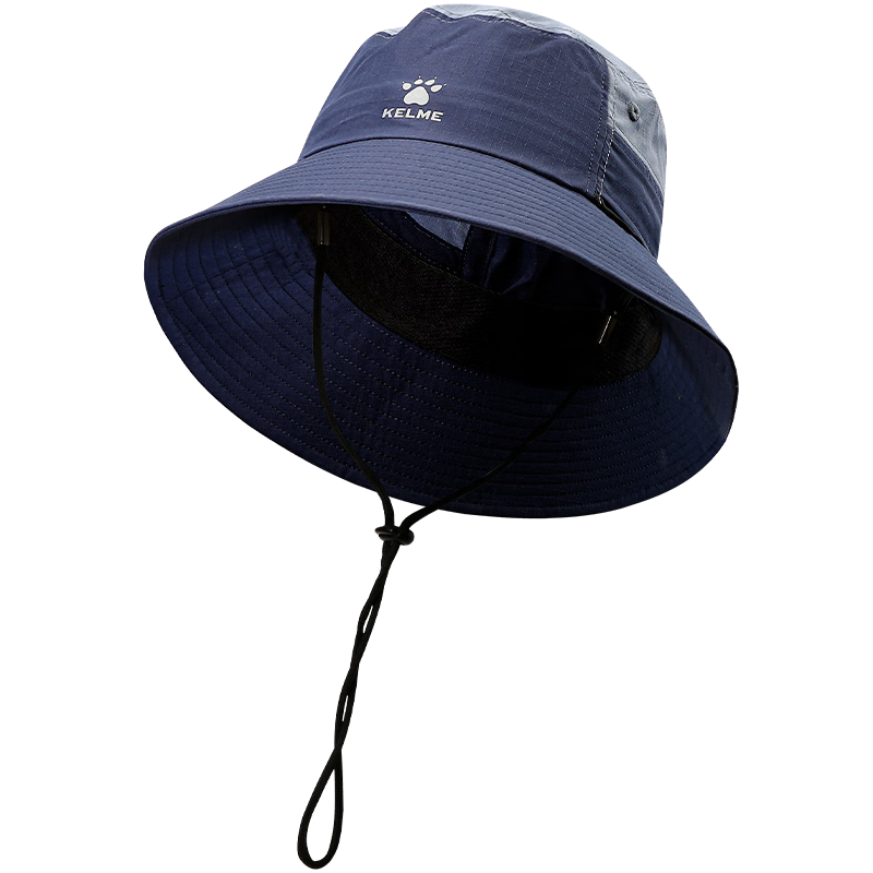 KELME Summer Sun Protection Bucket Hat Unisex Large Head Size Wide Brim Sunshade Sports Cap