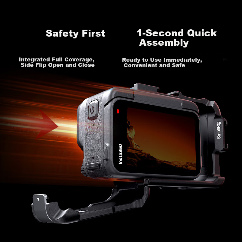 SmallRig 5000 Insta360 Ace Pro2/Ace Pro Full Protective Expansion Cage Vlog Recording Motorcycle Riding Skiing Skateboarding Photography Video Cage Accessory