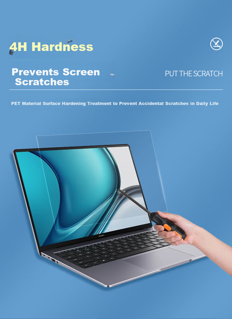 JPLAYER Screen Protector for Huawei MateBook X, Compatible with 13-Inch 2021/20 Laptop Models, High-Definition Clear Anti-Scratch LCD Film, 2-Pack 5